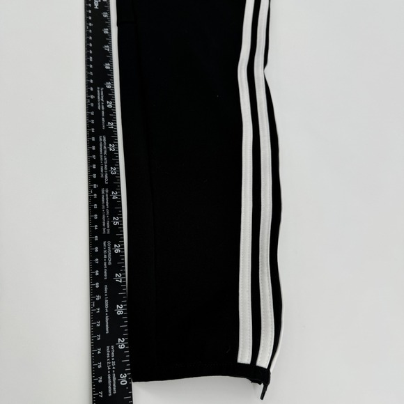 Adidas Climalite Womens Medium Black White Stripe Athletic Track Pants Joggers - Picture 10 of 10